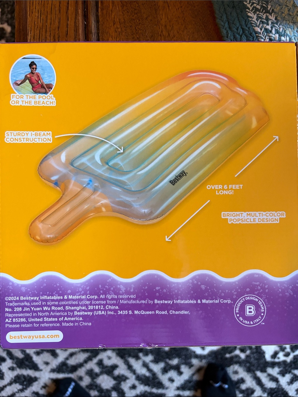 Dreamsicle Inflatable Pool Float - Multicolor - Picture 2 of 6